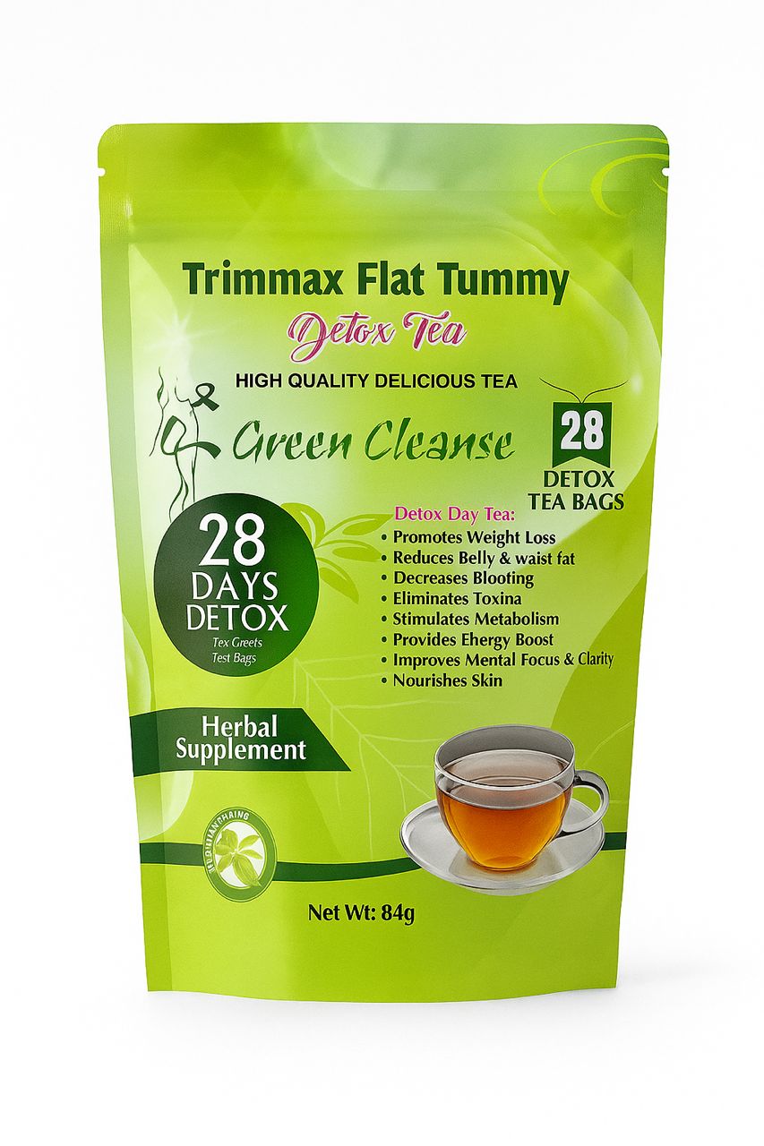 Trimmax Flat Tummy Detox Tea – Green Cleanse (28 jours)